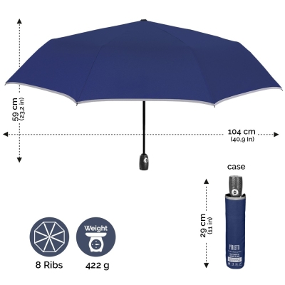 Men's automatic Open-Close umbrella Perletti  Technology 21661