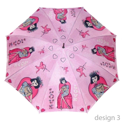 Дамски автоматичен несгъваем чадър Perletti 21194 Chic