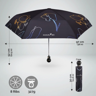 Ladies automatic umbrella Maison Perletti 16241