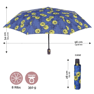Ladie's automatic Open-Close umbrella Perletti 21227 Chic