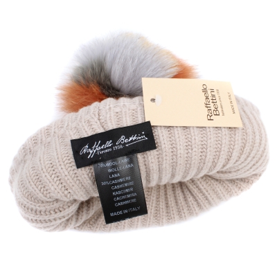 Women's wool & cashmere knitted hat Raffaello Bettini RB Murmasky 2