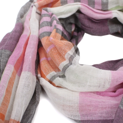 Cotton scarf Pierre Cardin PC0106, Multicolor/Grey