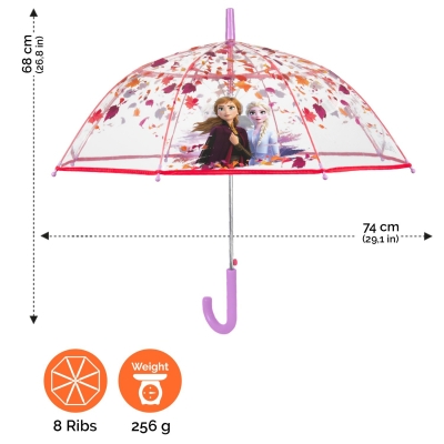 Детски прозрачен автоматичен чадър Perletti 50235 Frozen