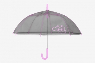 Kid's transparent manual umbrella Perletti CoolKids 15545