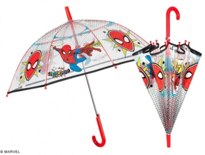 Детски прозрачен чадър Perletti Kids Spiderman 75378