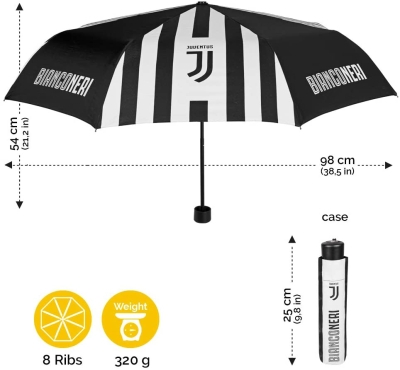 Manual umbrella Perletti Juventus 15213