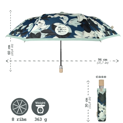 Дамски автоматичен чадър Perletti Green 19101
