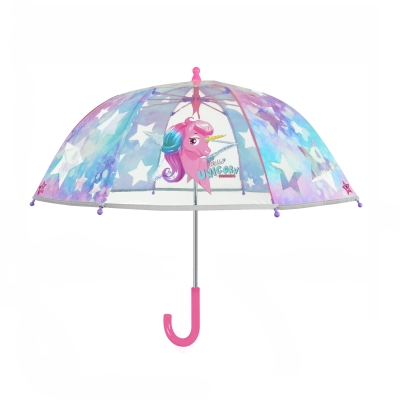 Детски прозрачен чадър Perletti CoolKids Еднорог 15581