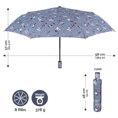 Дамски автоматичен Open-Close чадър Perletti Technology 21694