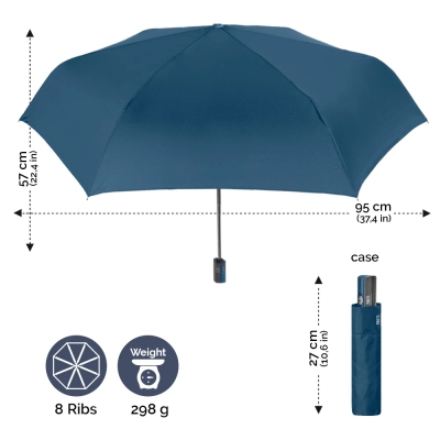Компактен автоматичен Open-Close чадър Perletti Technology 21668