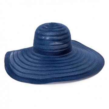 Pălărie pentru femei cu o margine largă CTM1527, Albastru închis