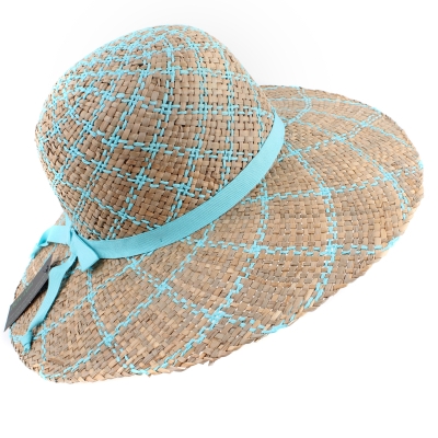 Дамска широкопола шапка HatYou CEP0609, Тюркоаз