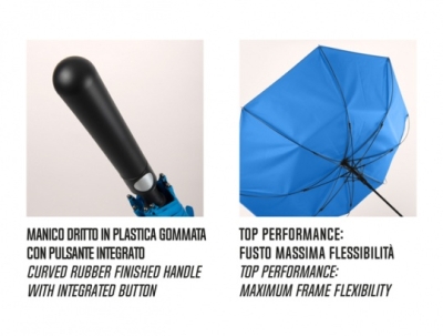 Промоционален несгъваем много голям автоматичен голф чадър Perletti 96022