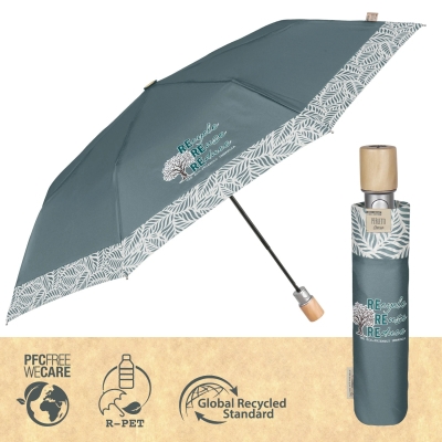 Дамски автоматичен чадър Perletti Green 19116