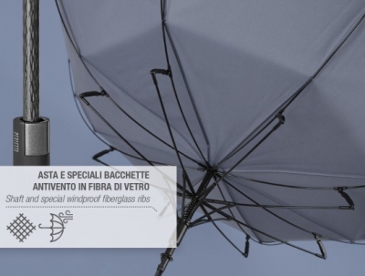 Мъжки автоматичен голф чадър Perletti Technology 21711, Кафяво каре