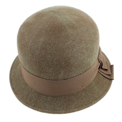 Дамска филцова шапка HatYou CF0307, Каки