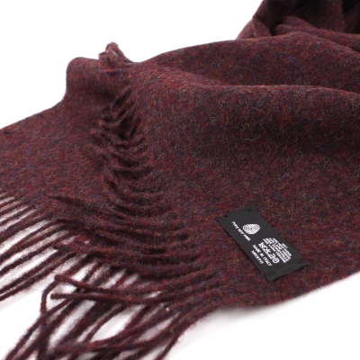 Вълнен шал Ma.Al.Bi. Shetland MAB532/60/3514, Винен
