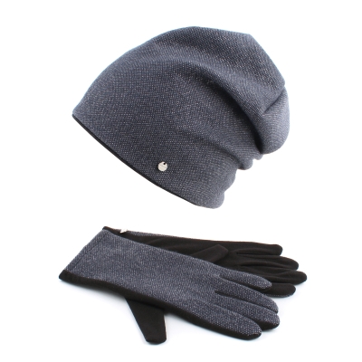 Комплект дамска шапка и ръкавици HatYou CP2370&GL1060