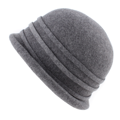 Ladies felt hat HatYou CF0305, grey melange