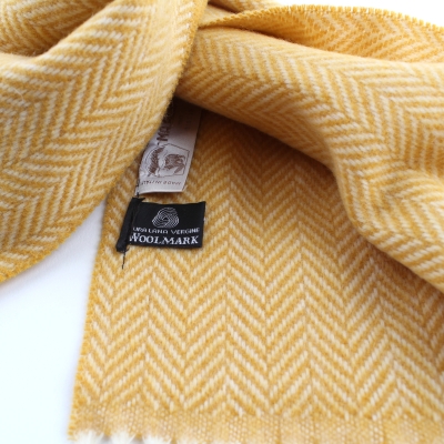 Wool scarf Ma.Al.Bi. MAB135/100/5, Yellow