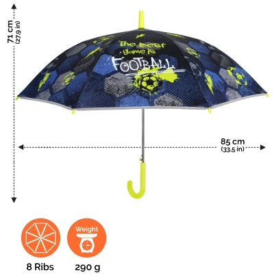 Детски чадър Perletti CoolKids 15579 Football
