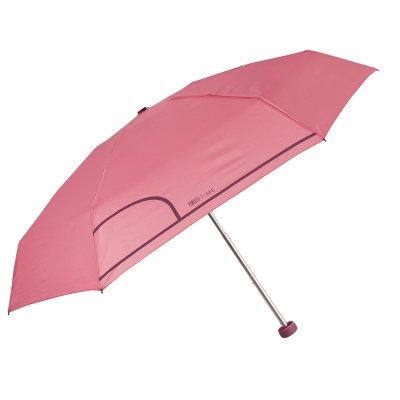 Дамски неавтоматичен мини чадър Perletti Time 26239, розов