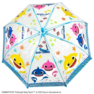 Детски прозрачен чадър Perletti Kids Baby Shark 75049