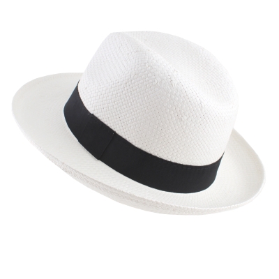 Мъжка лятна шапка HatYou CEP0006, Бял/Черна лента