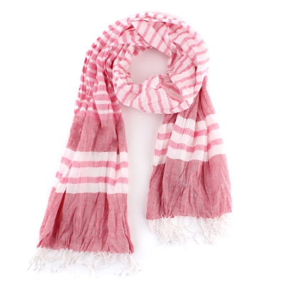 Summer cotton scarf SE0342, Pink