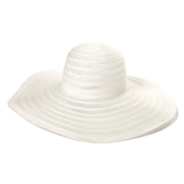 Pălărie pentru femei cu o margine largă HatYou CTM1527, Alb
