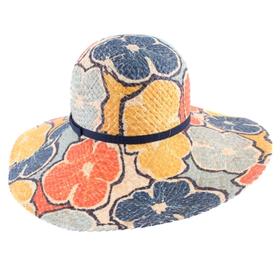 Ladies' wide-brimmed summer hat Raffaello Bettini RB 22/10213, Multicolor