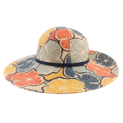 Ladies' wide-brimmed summer hat Raffaello Bettini RB 22/10213, Multicolor