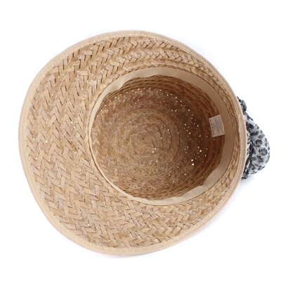 Ladies' summer hat HatYou CEP0425, Gray ribbon