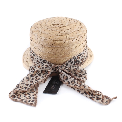 Дамска лятна шапка HatYou CEP0425, Бежова лента