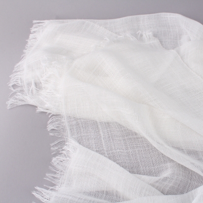 Ladies' scarf Pulcra Macak, White