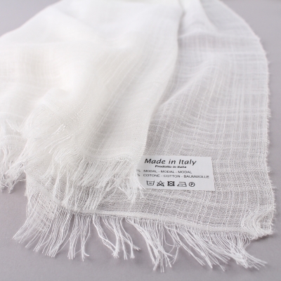 Ladies' scarf Pulcra Macak, White