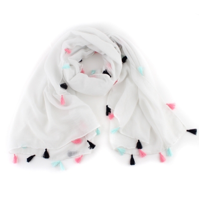 Ladies' scarf HatYou SE0777, White