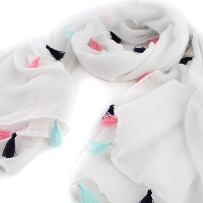 Ladies' scarf HatYou SE0777, White