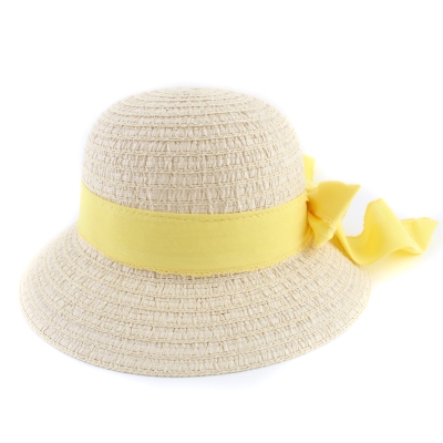 Дамска лятна шапка HatYou CEP0423, Жълта лента
