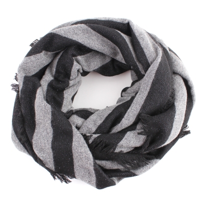 Ladies'  winter scarf Granadilla JG5349, Black/Silver
