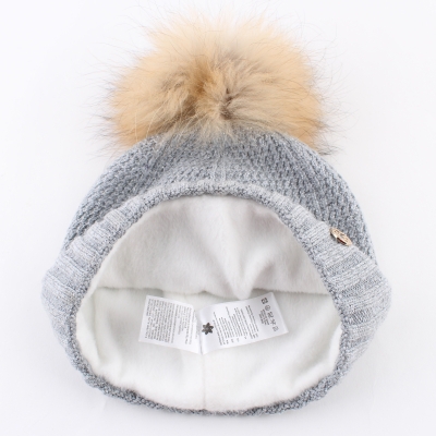 Women's knitted hat Granadilla JG5358, Grey/Silver