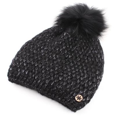 Ladies' knitted hat Granadilla JG5336, Black