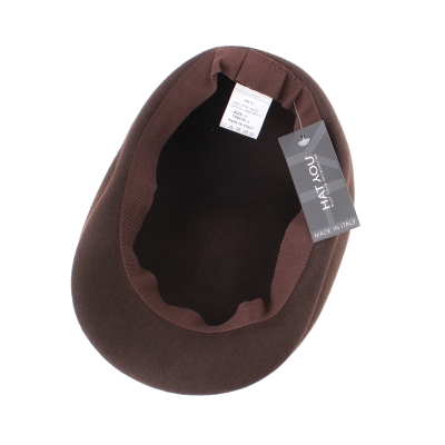 Men's wool cap HatYou CF0001, Dark brown