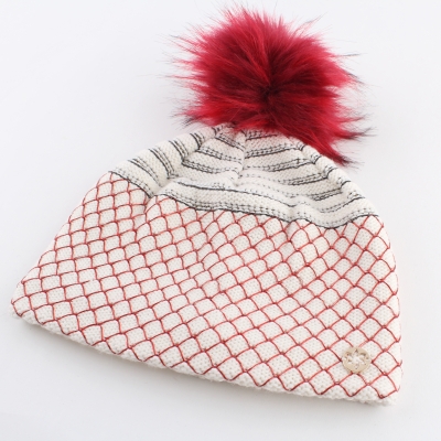 Дамска плетена шапка Granadilla JG5323, Бял