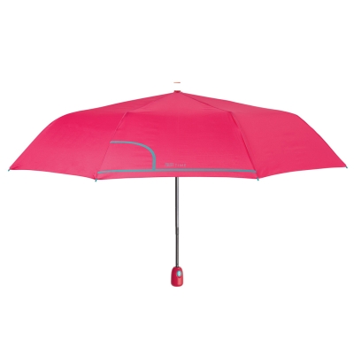 Ladies' automatic Open-Close umbrella Perletti Time 26238, Cyclamen red