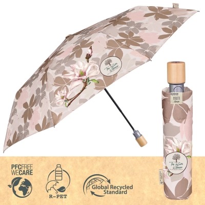 Umbrela automată pentru femei Perletti Green 19128, Orhidee