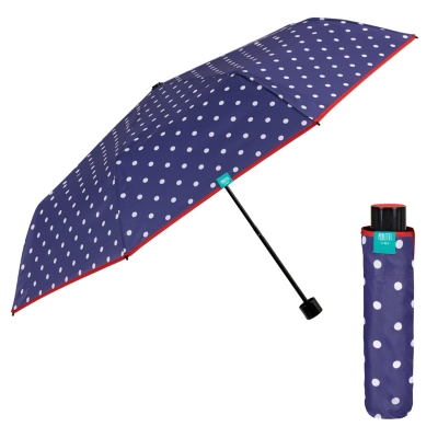 Дамски неавтоматичен чадър Perletti Time 26269, Син