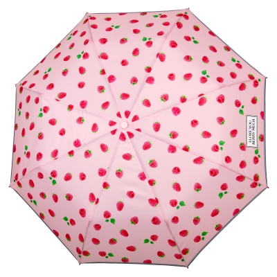 Детски сгъваем чадър Perletti CoolKids Raspberries 15612, Розов