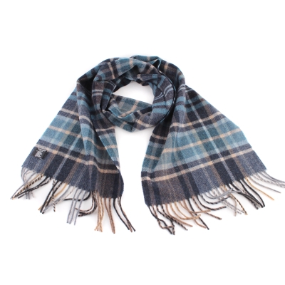 Wool scarf Ma.Al.Bi. MAB844 901/2, Turquoise