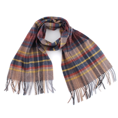 Wool scarf Ma.Al.Bi. MAB844 901/3, Brown